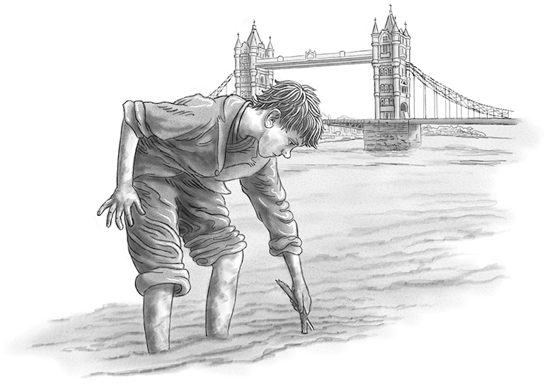 victorian boy london bridge